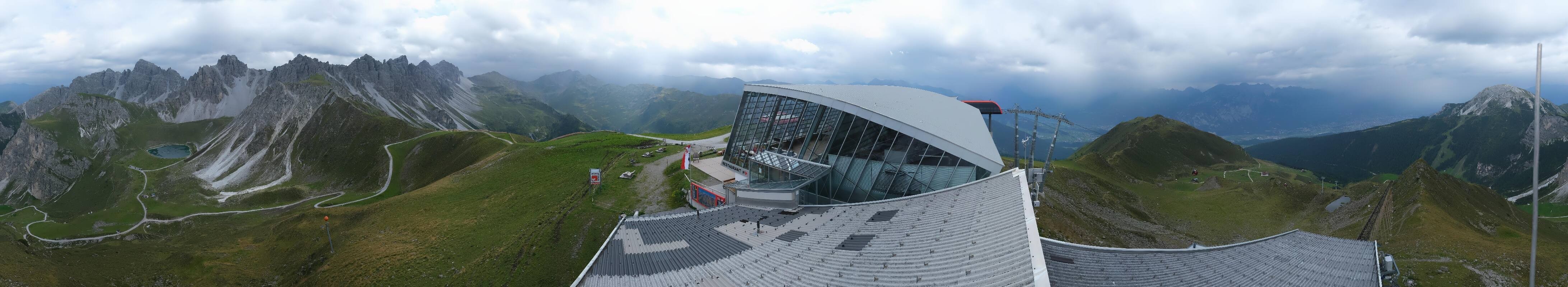 Archiv Foto Webcam Axamer Lizum: Bergstation Olympiabahn