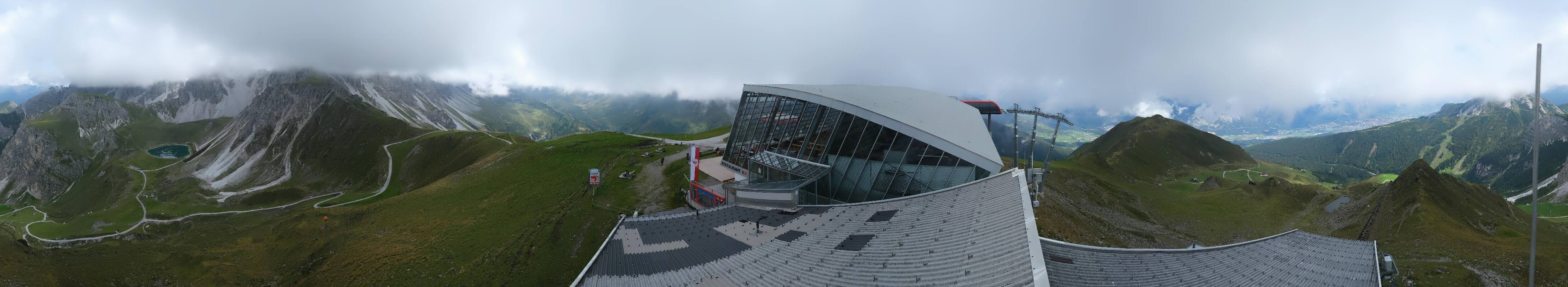 Archiv Foto Webcam Axamer Lizum: Bergstation Olympiabahn