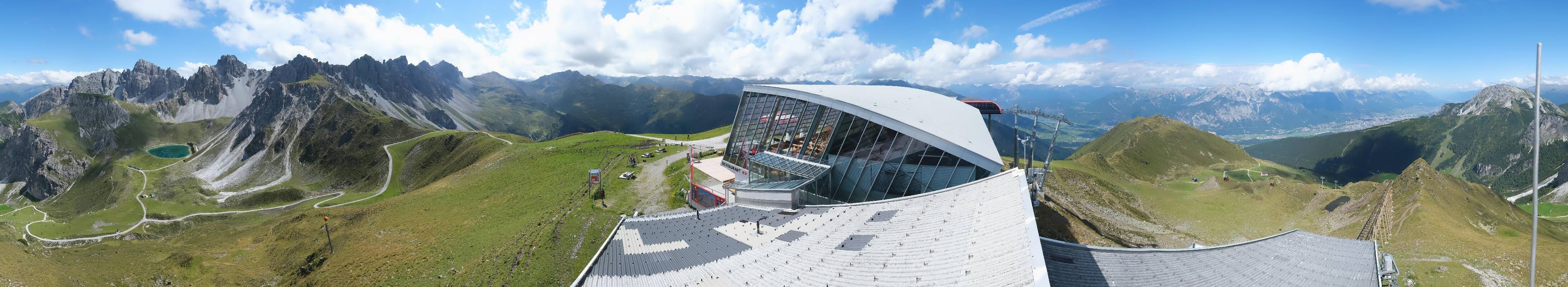 Archiv Foto Webcam Axamer Lizum: Bergstation Olympiabahn