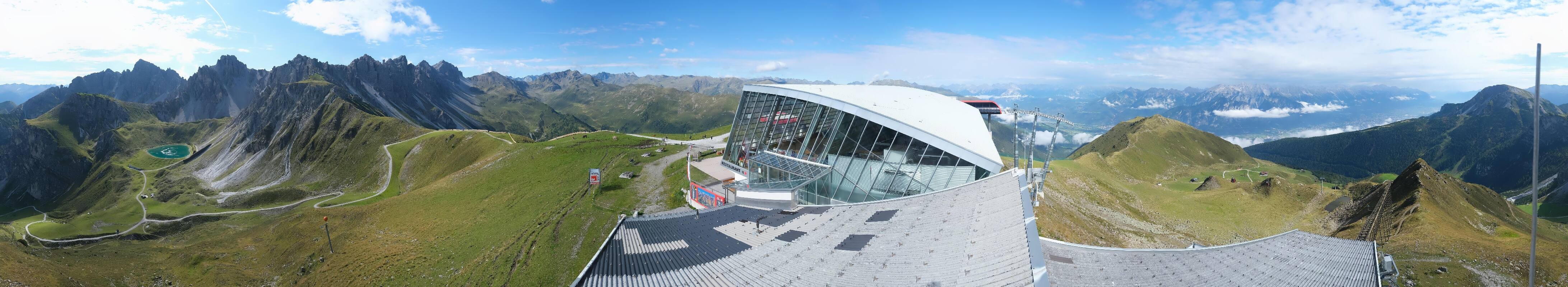 Archiv Foto Webcam Axamer Lizum: Bergstation Olympiabahn