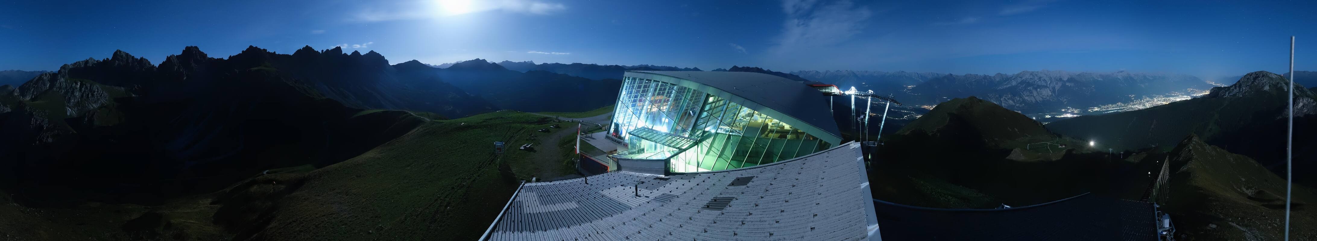 Archiv Foto Webcam Axamer Lizum: Bergstation Olympiabahn