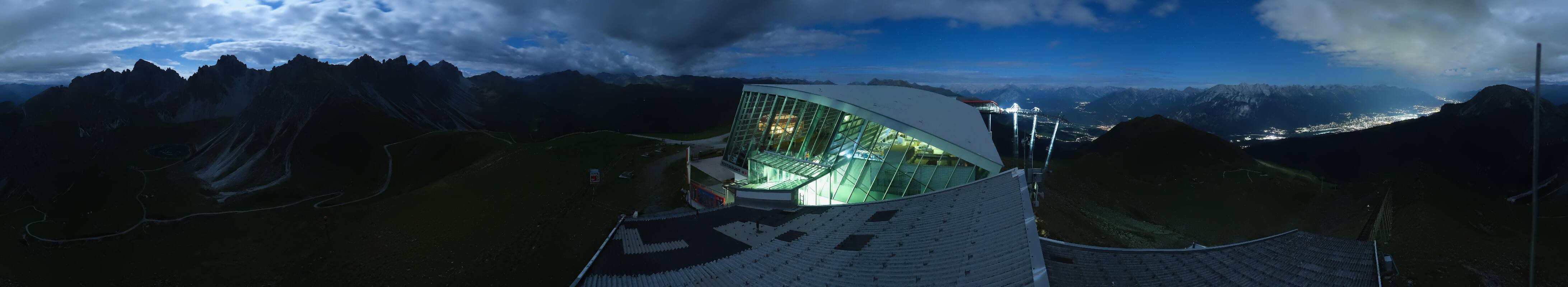 Archiv Foto Webcam Axamer Lizum: Bergstation Olympiabahn