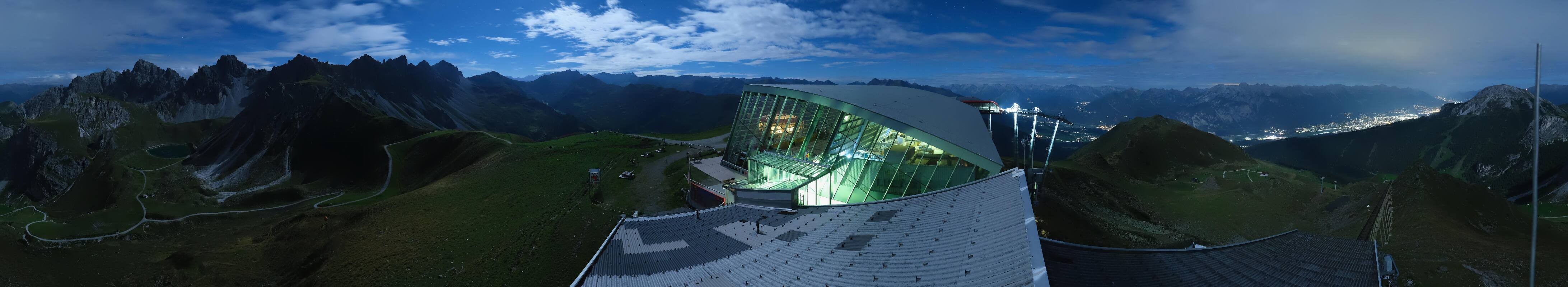 Archiv Foto Webcam Axamer Lizum: Bergstation Olympiabahn