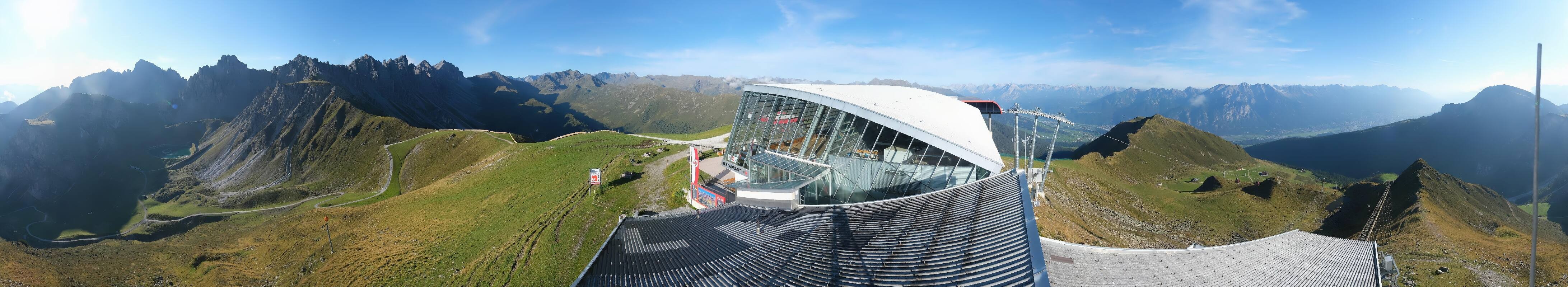 Archiv Foto Webcam Axamer Lizum: Bergstation Olympiabahn