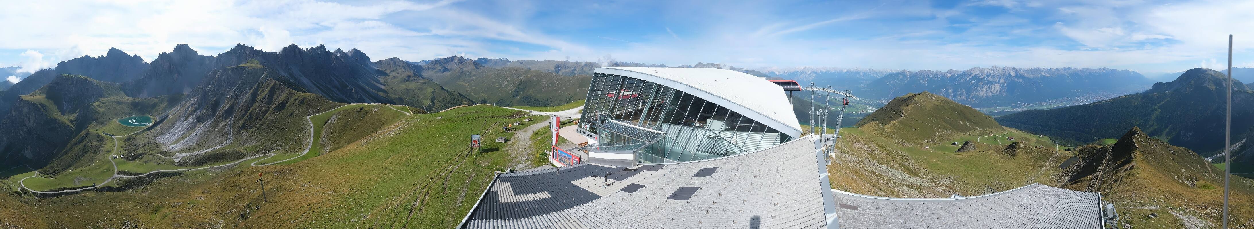 Archiv Foto Webcam Axamer Lizum: Bergstation Olympiabahn