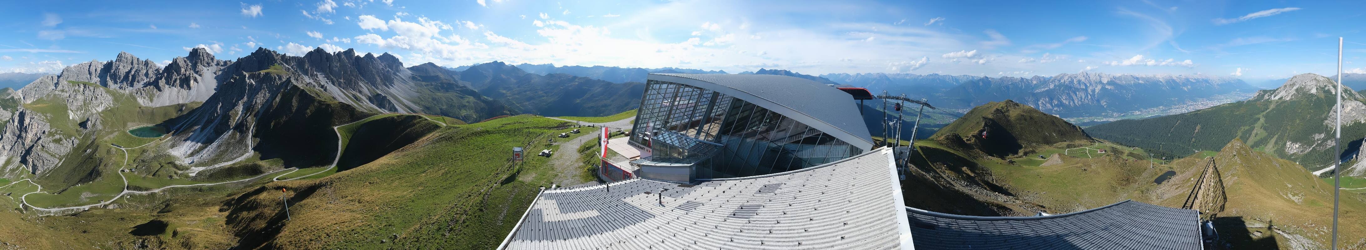 Archiv Foto Webcam Axamer Lizum: Bergstation Olympiabahn