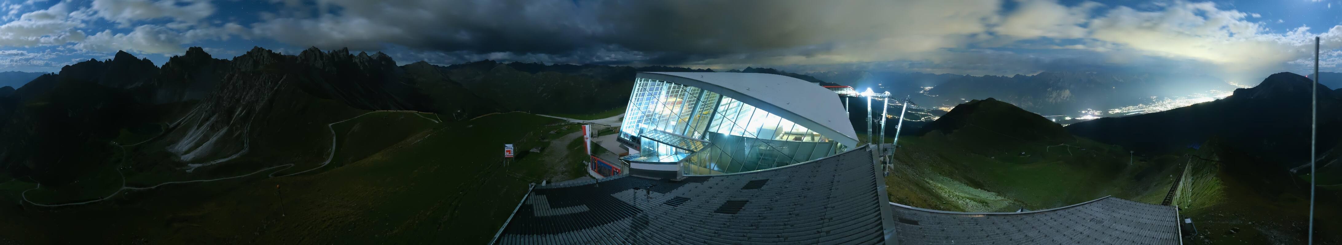 Archiv Foto Webcam Axamer Lizum: Bergstation Olympiabahn