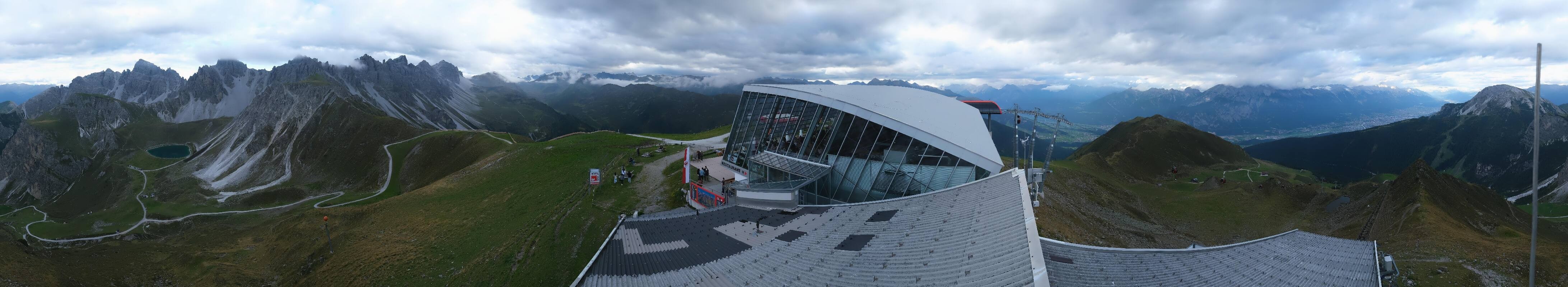 Archiv Foto Webcam Axamer Lizum: Bergstation Olympiabahn