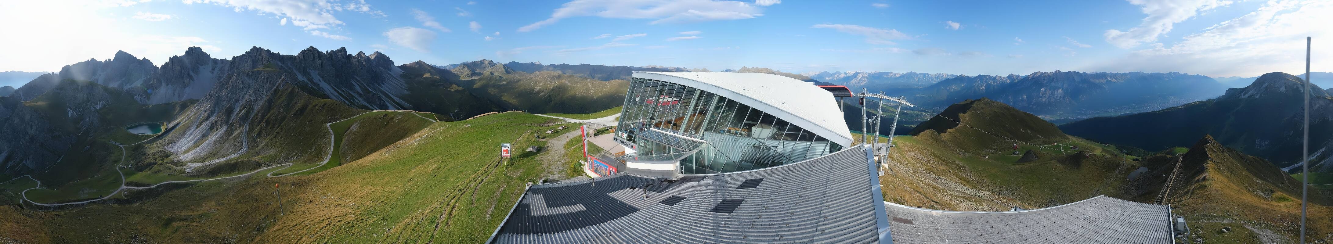 Archiv Foto Webcam Axamer Lizum: Bergstation Olympiabahn