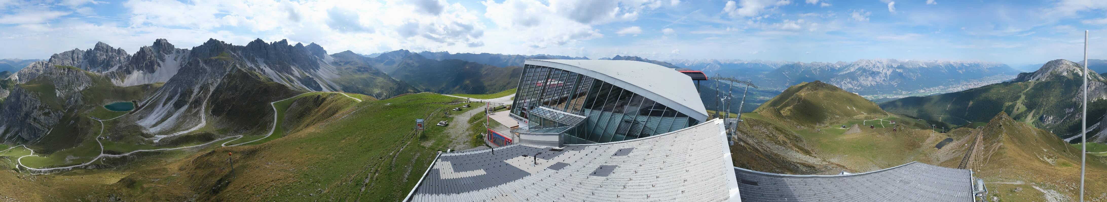 Archiv Foto Webcam Axamer Lizum: Bergstation Olympiabahn