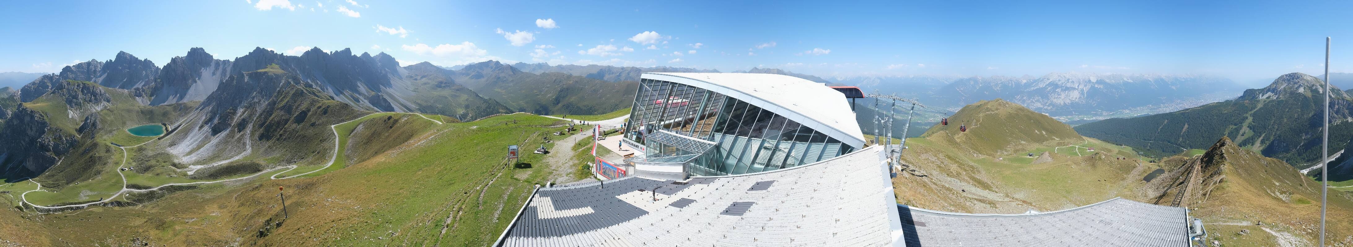 Archiv Foto Webcam Axamer Lizum: Bergstation Olympiabahn