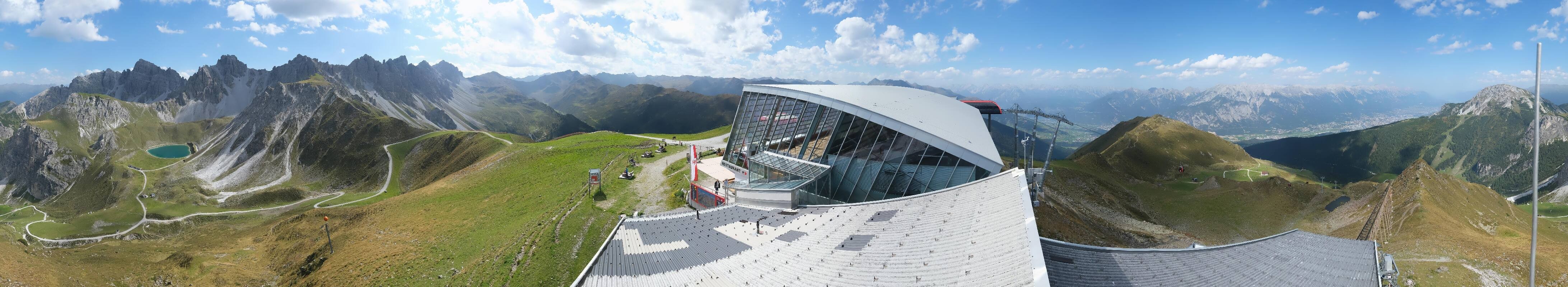 Archiv Foto Webcam Axamer Lizum: Bergstation Olympiabahn