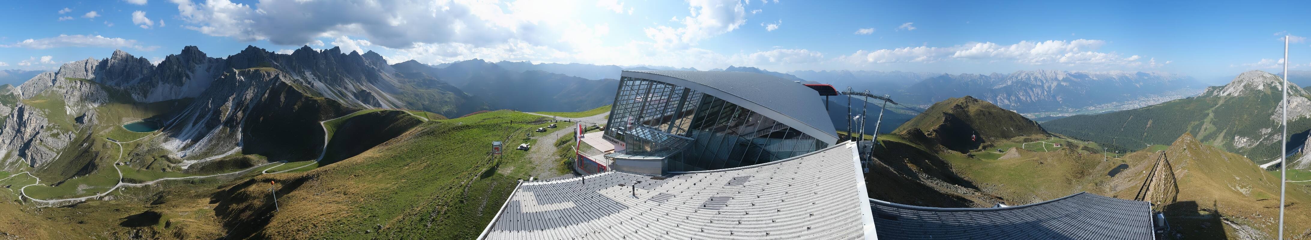 Archiv Foto Webcam Axamer Lizum: Bergstation Olympiabahn