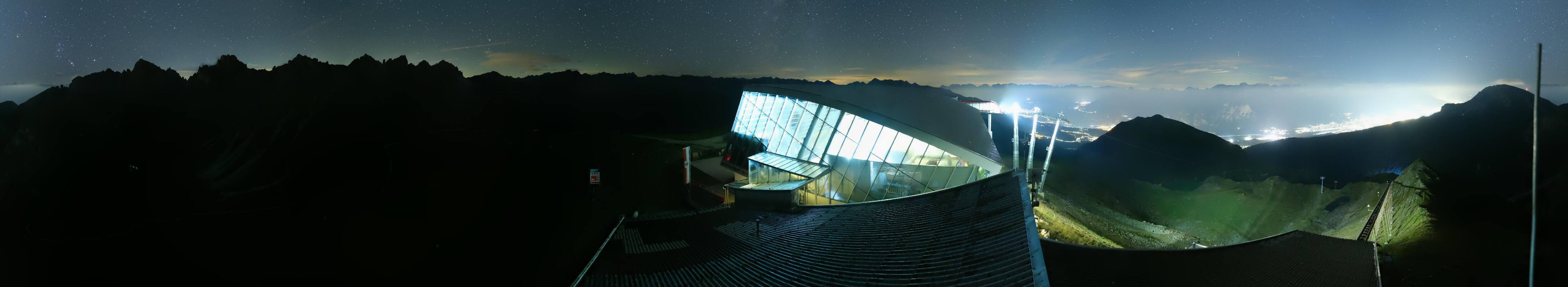Archiv Foto Webcam Axamer Lizum: Bergstation Olympiabahn