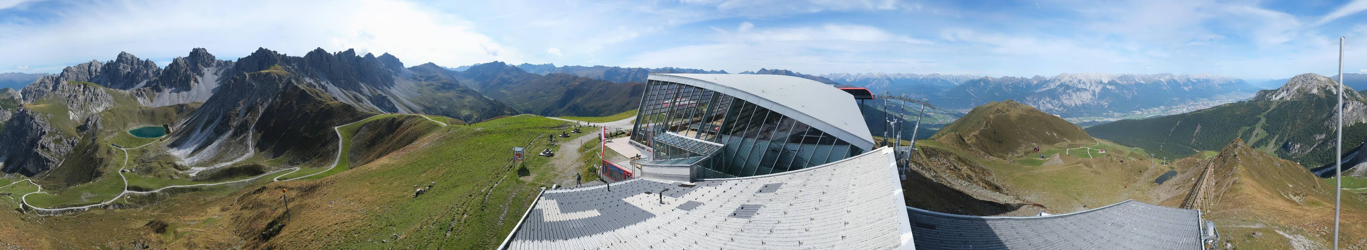 Archiv Foto Webcam Axamer Lizum: Bergstation Olympiabahn