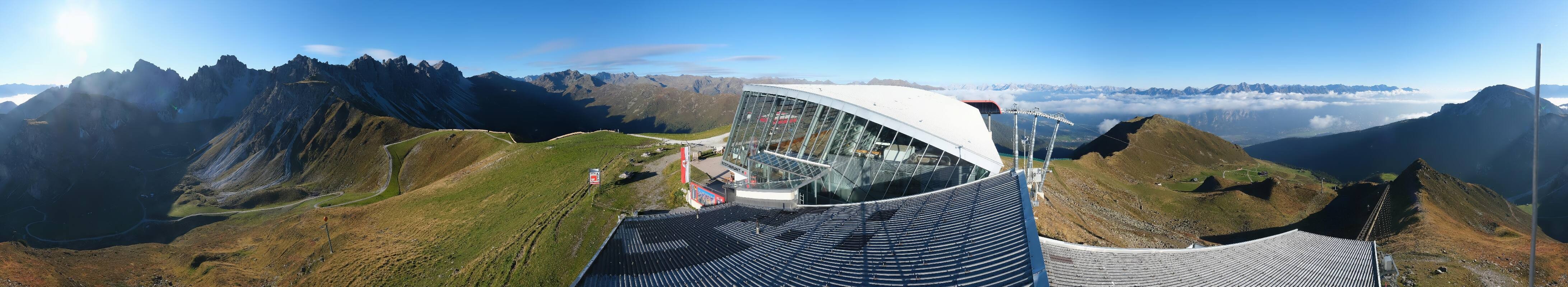 Archiv Foto Webcam Axamer Lizum: Bergstation Olympiabahn