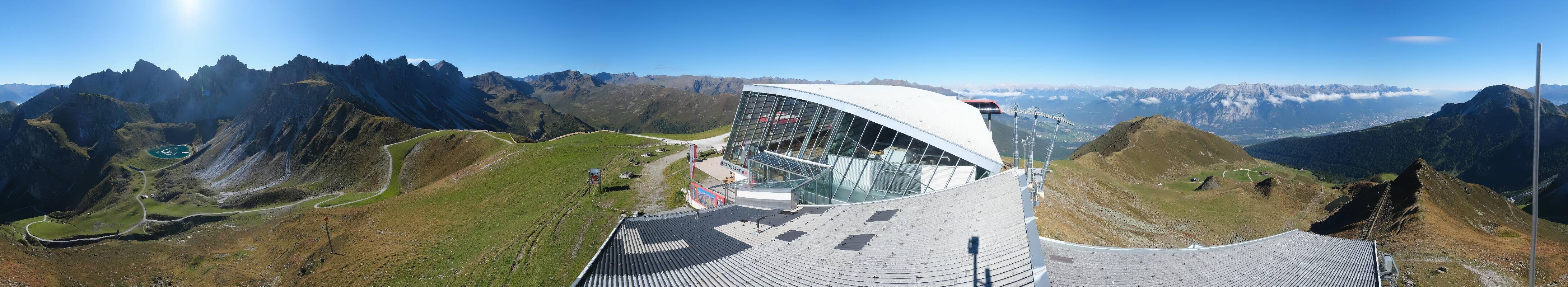 Archiv Foto Webcam Axamer Lizum: Bergstation Olympiabahn