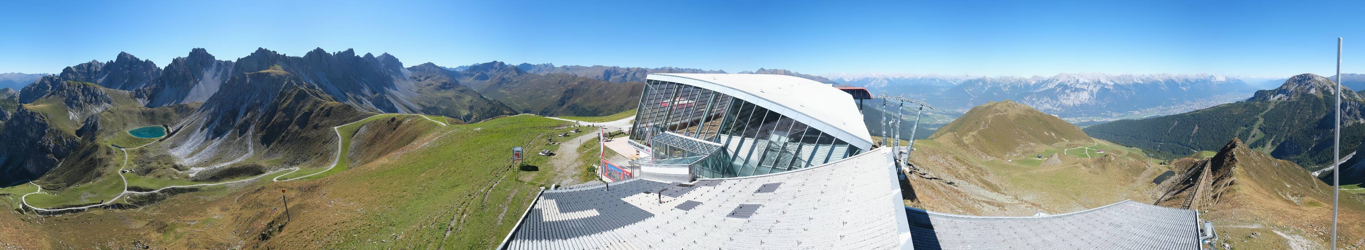Archiv Foto Webcam Axamer Lizum: Bergstation Olympiabahn