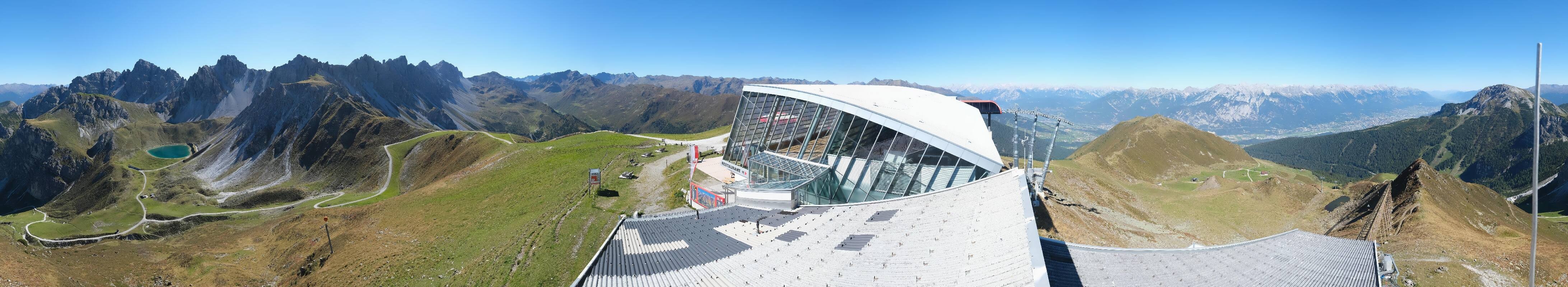 Archiv Foto Webcam Axamer Lizum: Bergstation Olympiabahn