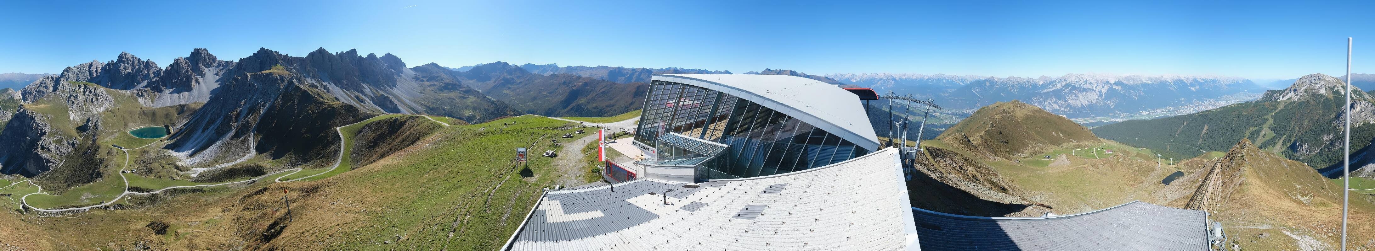 Archiv Foto Webcam Axamer Lizum: Bergstation Olympiabahn