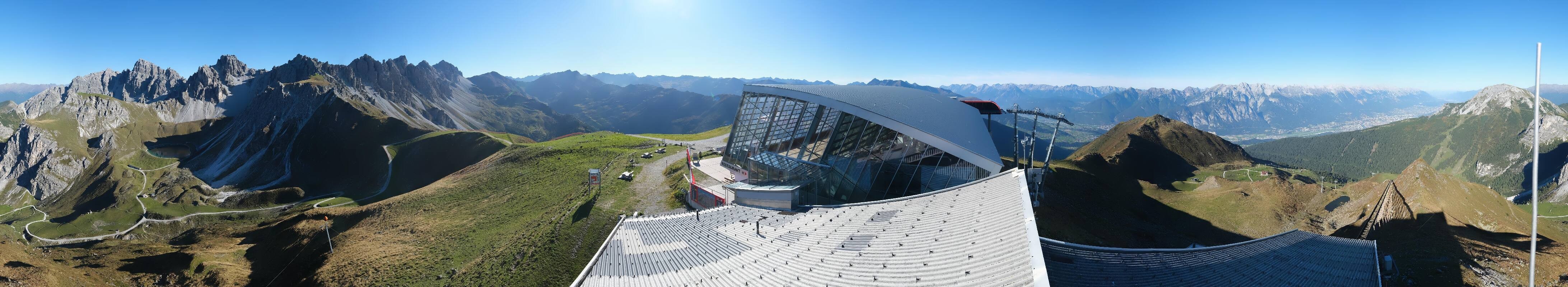 Archiv Foto Webcam Axamer Lizum: Bergstation Olympiabahn