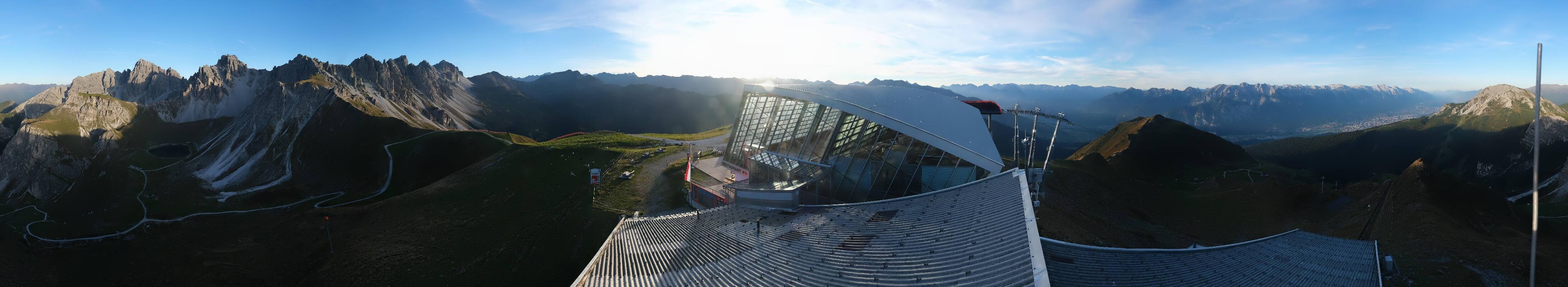 Archiv Foto Webcam Axamer Lizum: Bergstation Olympiabahn