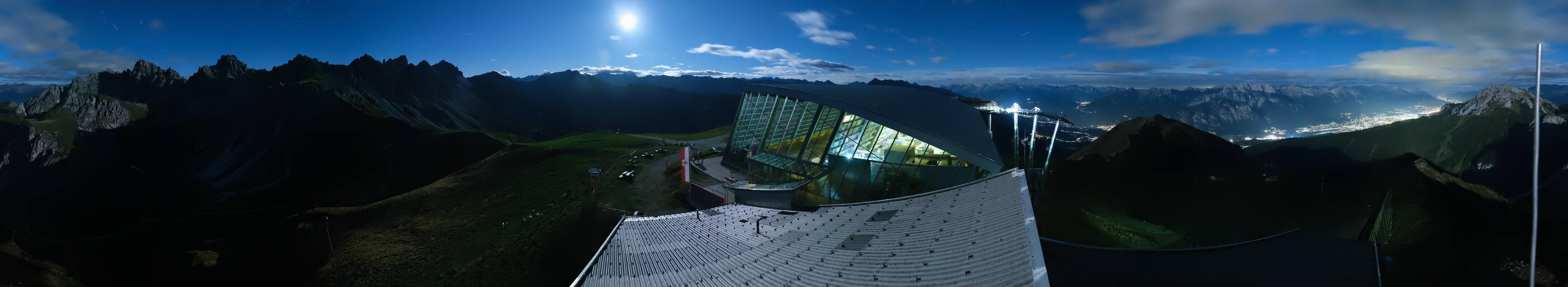 Archiv Foto Webcam Axamer Lizum: Bergstation Olympiabahn