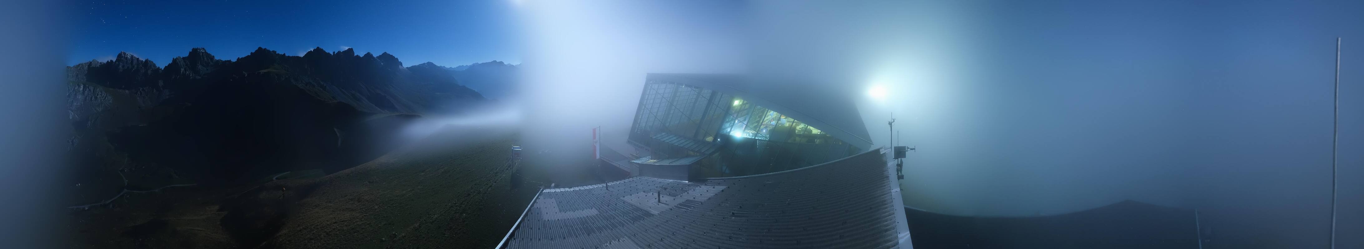 Archiv Foto Webcam Axamer Lizum: Bergstation Olympiabahn