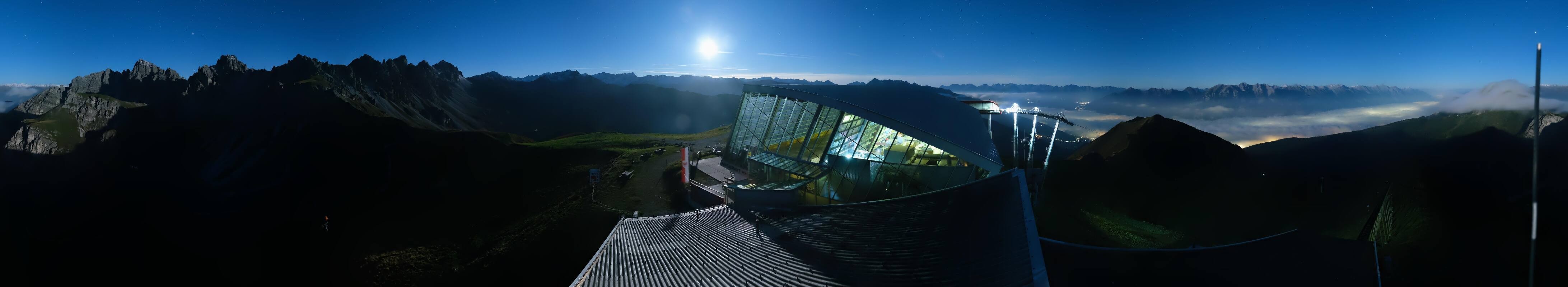 Archiv Foto Webcam Axamer Lizum: Bergstation Olympiabahn