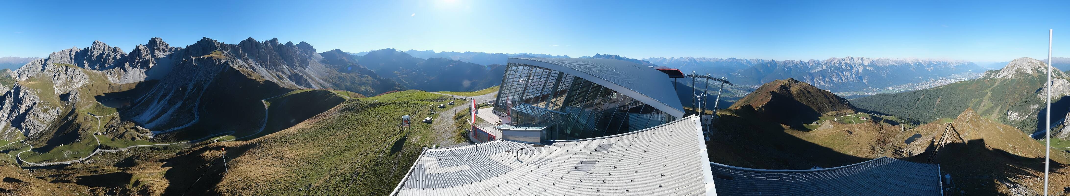 Archiv Foto Webcam Axamer Lizum: Bergstation Olympiabahn