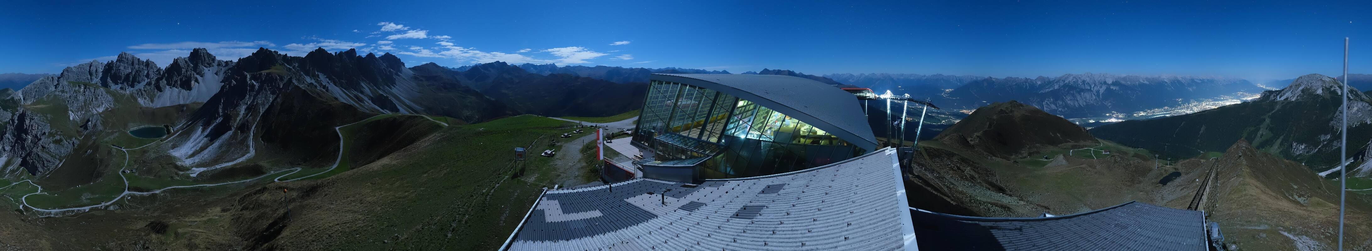 Archiv Foto Webcam Axamer Lizum: Bergstation Olympiabahn