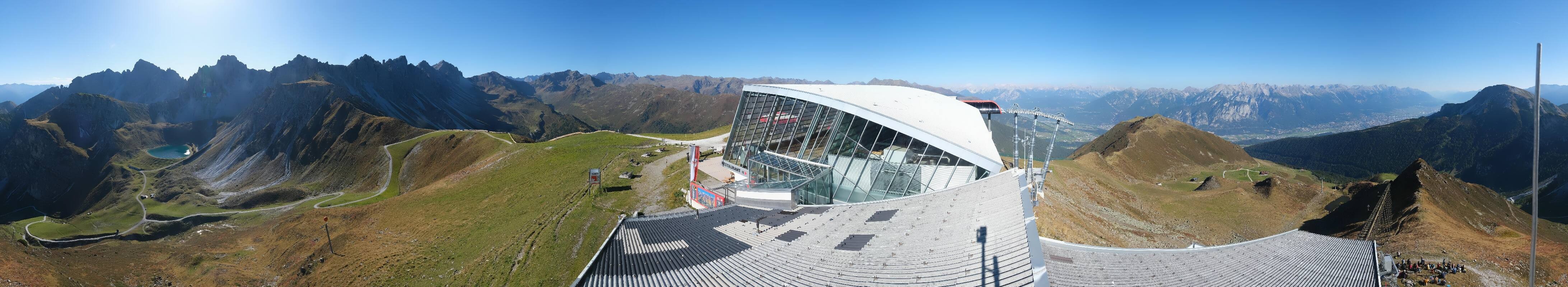 Archiv Foto Webcam Axamer Lizum: Bergstation Olympiabahn