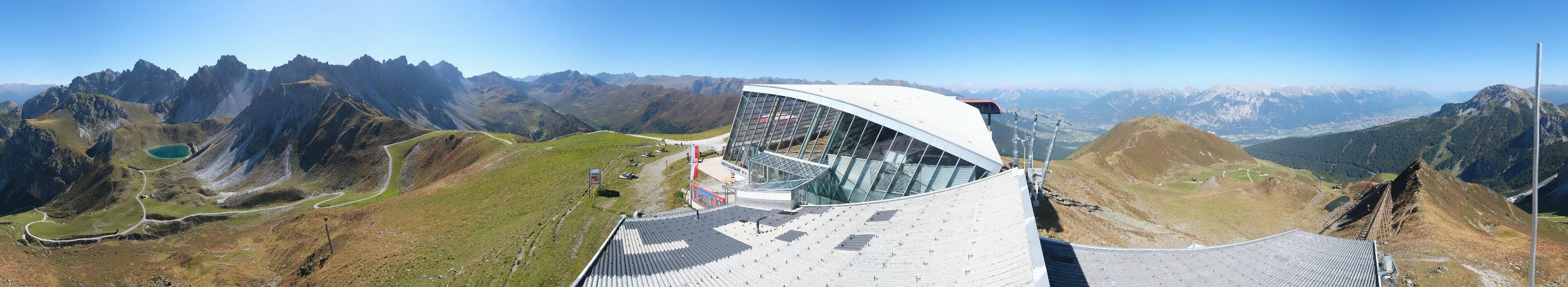Archiv Foto Webcam Axamer Lizum: Bergstation Olympiabahn