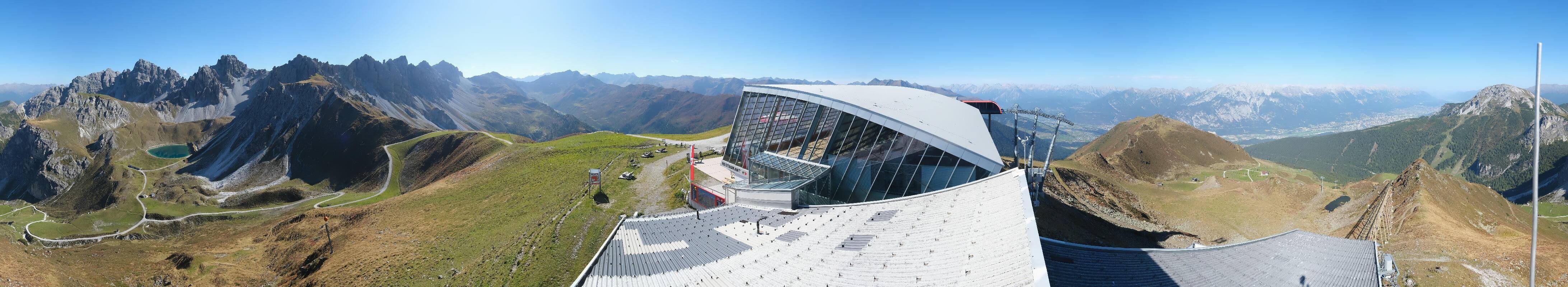 Archiv Foto Webcam Axamer Lizum: Bergstation Olympiabahn