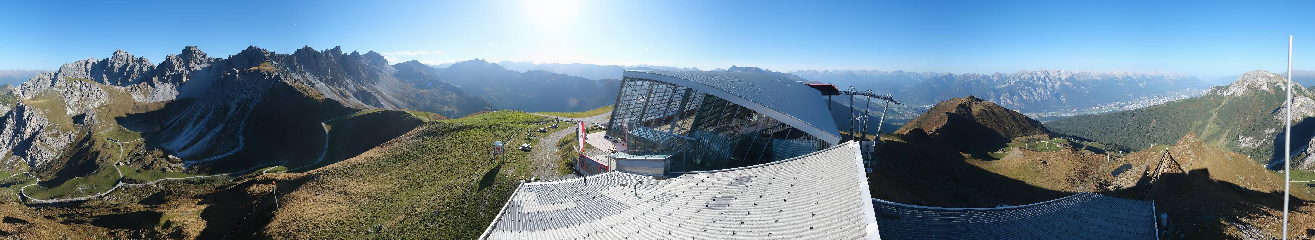 Archiv Foto Webcam Axamer Lizum: Bergstation Olympiabahn