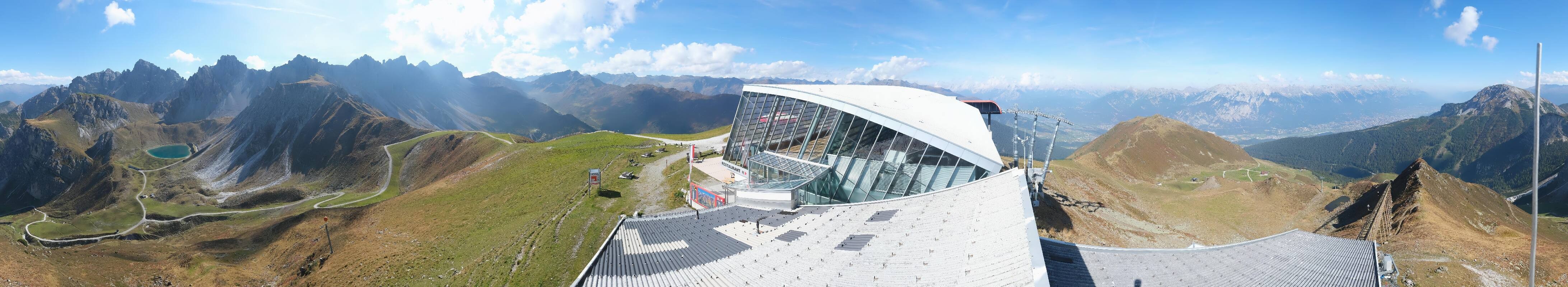 Archived image Webcam Axamer Lizum: Top station Olympia funicular