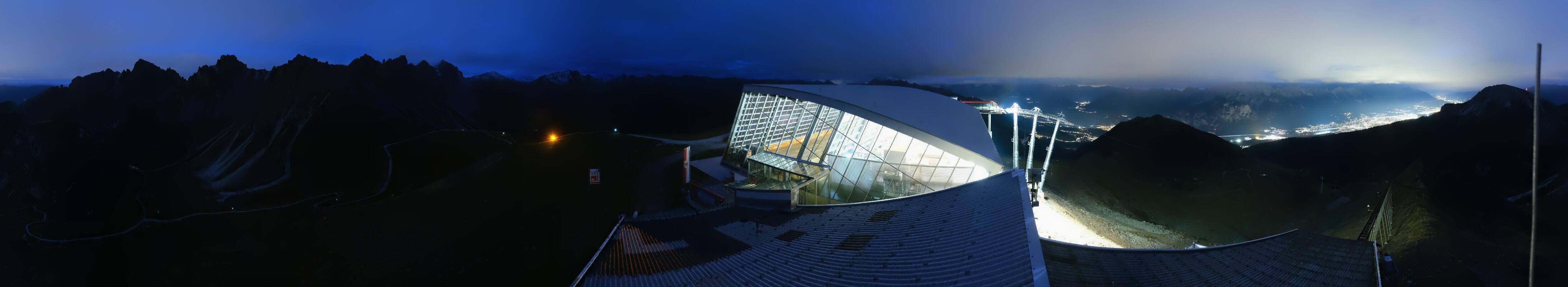 Archiv Foto Webcam Axamer Lizum: Bergstation Olympiabahn