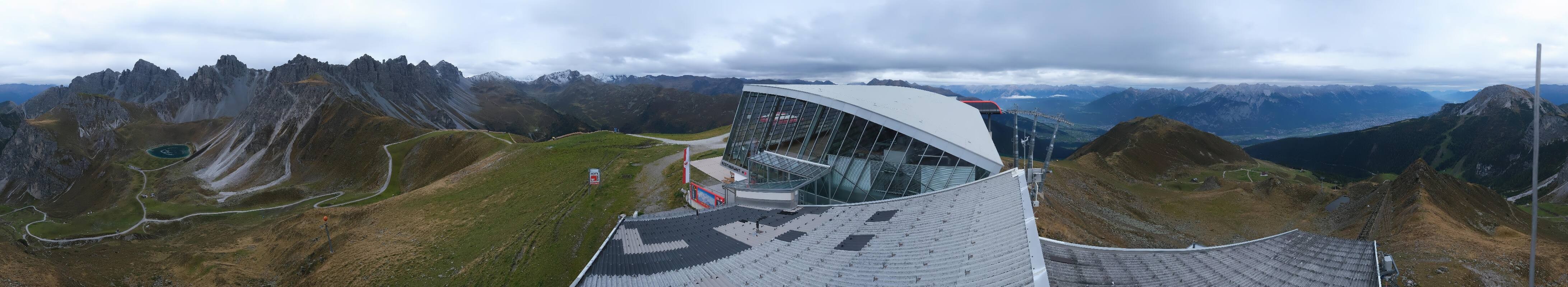 Archiv Foto Webcam Axamer Lizum: Bergstation Olympiabahn