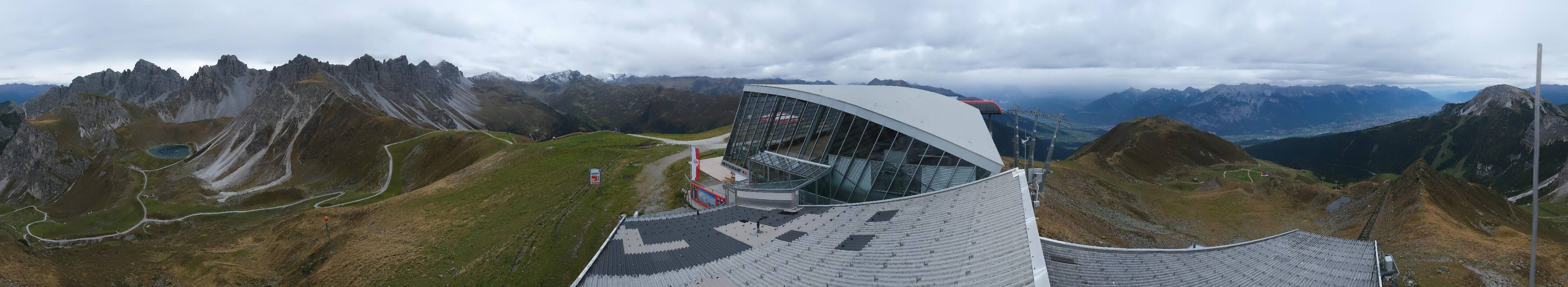 Archiv Foto Webcam Axamer Lizum: Bergstation Olympiabahn