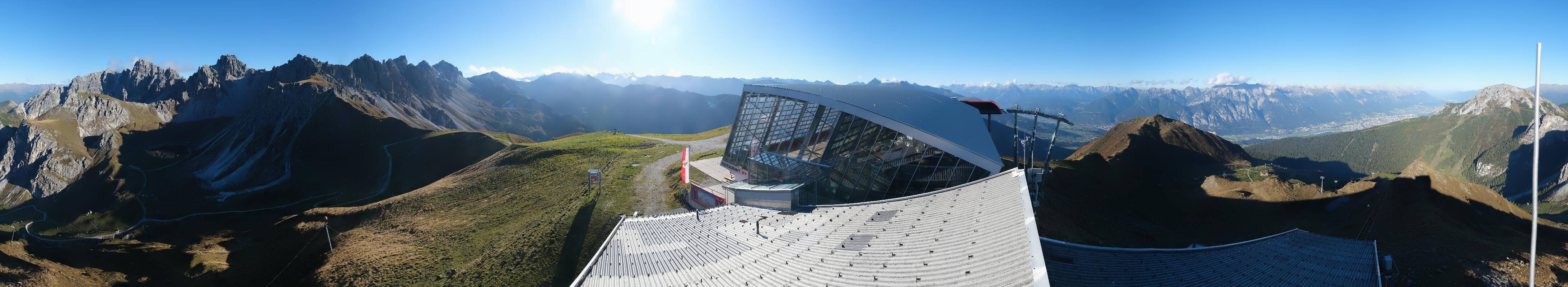 Archiv Foto Webcam Axamer Lizum: Bergstation Olympiabahn