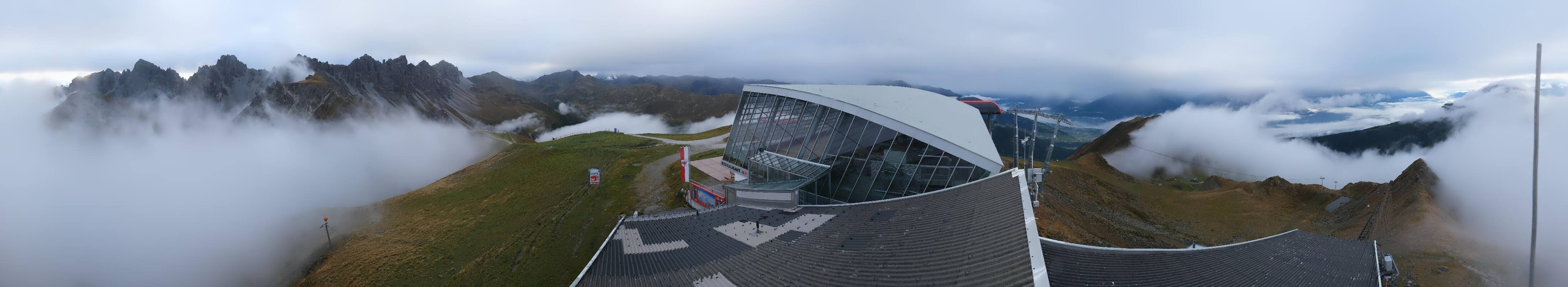 Archiv Foto Webcam Axamer Lizum: Bergstation Olympiabahn