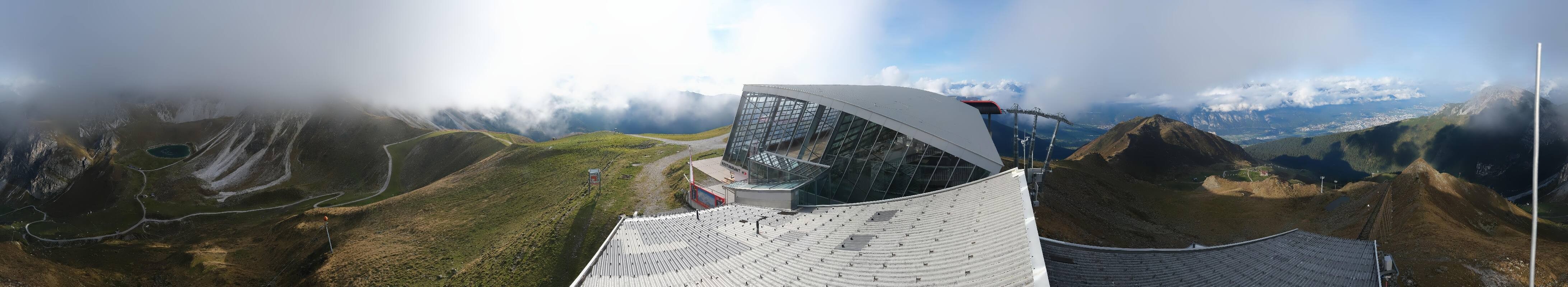 Archiv Foto Webcam Axamer Lizum: Bergstation Olympiabahn
