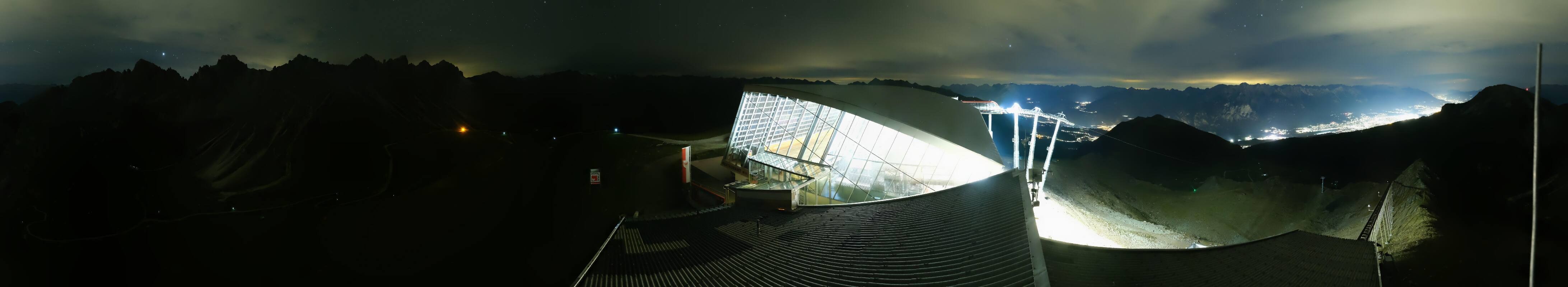 Archiv Foto Webcam Axamer Lizum: Bergstation Olympiabahn