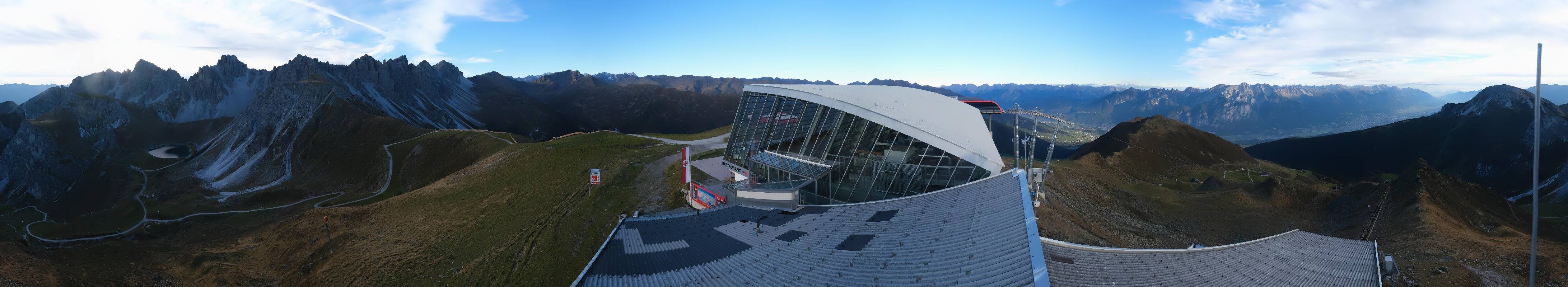 Archiv Foto Webcam Axamer Lizum: Bergstation Olympiabahn
