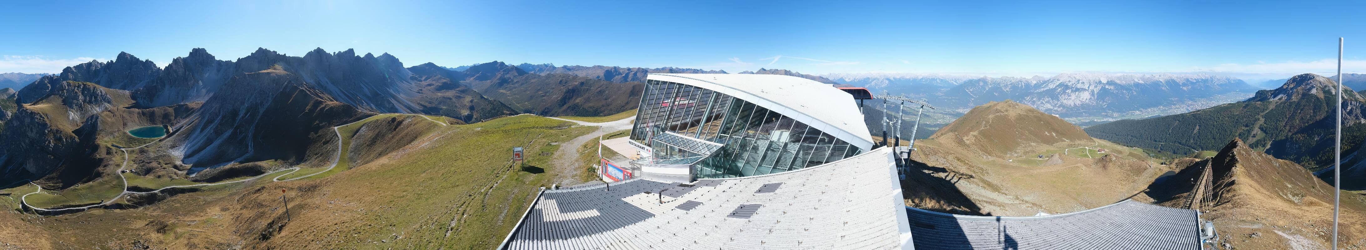 Archiv Foto Webcam Axamer Lizum: Bergstation Olympiabahn