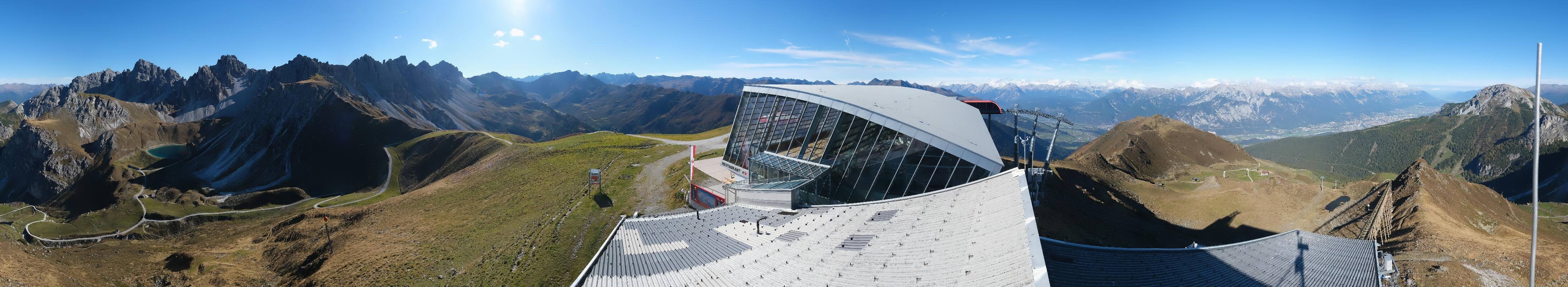 Archiv Foto Webcam Axamer Lizum: Bergstation Olympiabahn