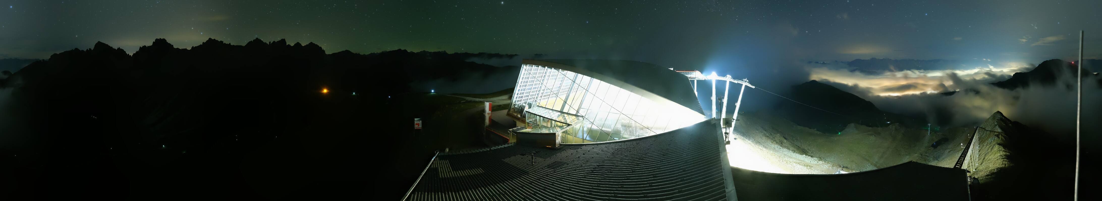 Archiv Foto Webcam Axamer Lizum: Bergstation Olympiabahn