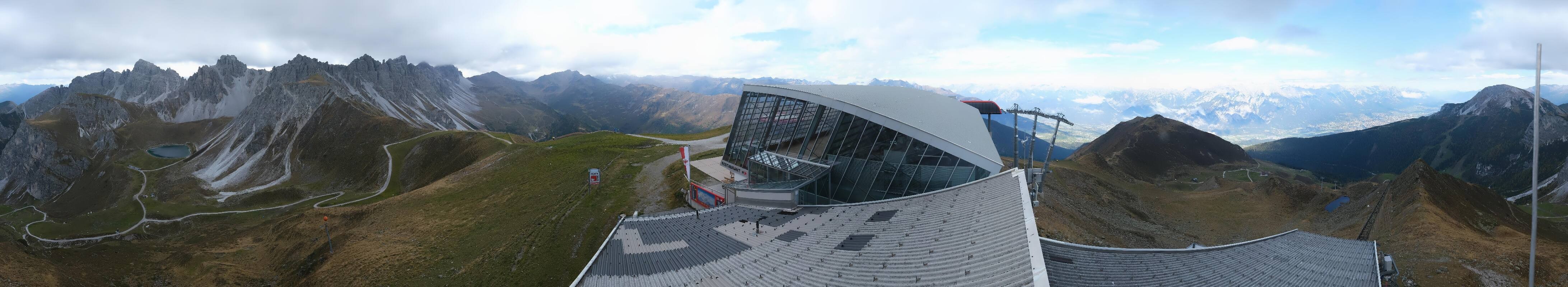 Archiv Foto Webcam Axamer Lizum: Bergstation Olympiabahn