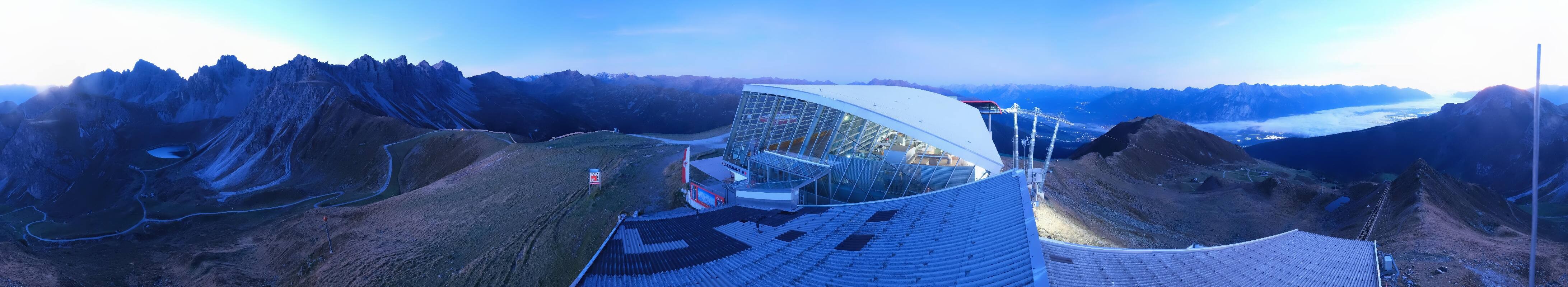 Archiv Foto Webcam Axamer Lizum: Bergstation Olympiabahn