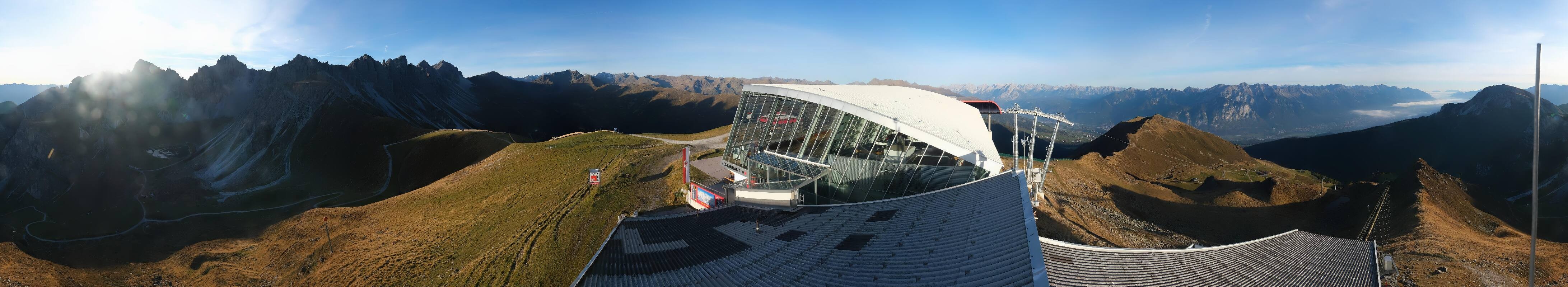 Archiv Foto Webcam Axamer Lizum: Bergstation Olympiabahn